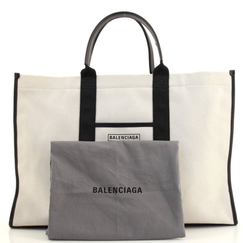 Balenciaga Hardware Tote Canvas Large Neutral - Picture 2 of 9
